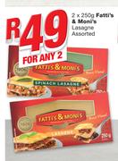 Fatti's & Moni's Lasagne Assorted-2 x 250g
