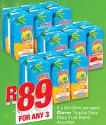 Clover Tropika Easy Dairy Fruit Blend-3x6x100ml Per Pack