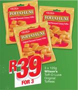 Wilson’s Toff-O-Luxe Original Toffees-3x125g