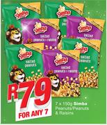Simba Peanuts/Peanuts & Raisins-7x150g