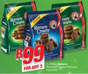 Bakers Romany Creams Biscuits-3x500g