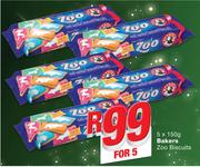 Bakers Zoo Biscuits-5x150g