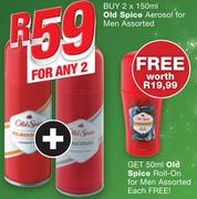 Old Spice Aerosol For Men-2x150ml