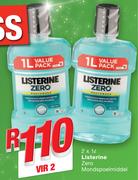 Listerine Zero Mondspoelmiddel-2x1Ltr