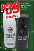 Axe Aerosol For Men-2x150ml