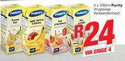 Purity Vrugtesap Verskeidenheid-4x200ml
