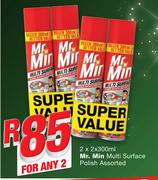 Mr. Min Multi Surface Polish-2x3x300ml