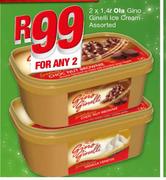 Ola Gino Ginelli Ice Cream Assorted-2 x 1.4Ltr