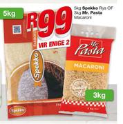 Spekko Rys-5Kg Of Mr.Pasta Macaroni-3Kg