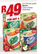 Knorr Cup A Soup Assorted-4 x 3/4 Per Pack