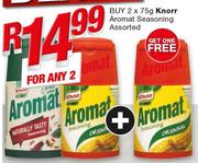 Knorr Aromat Seasoning Assorted-2 x 75g Free Knorr Aromat Seasoning-75g 