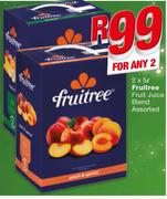 Fruitree Fruit Juice Blend Assorted-2 x 5Ltr