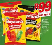 Beacon Maynards Gum/Jelly Sweets Assorted-3 x 400g