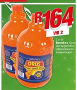 Brookes Oros oorspronklike lemoenkwas-konsentraat-2 x 5Ltr