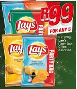 Lay's Party Bag Chips Assorted-5 x 200g