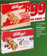 Kelloggs graankos-stafies verskeidenheid-4 x 5 x 29g/4 x 33g