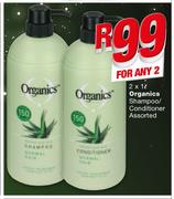 Organics Shampoo/ Conditioner-2x1Ltr