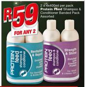 Protein Feed Shampoo & Conditioner Banded Pack-2x4x400ml Per Pack