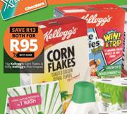 Kelloggs Corn Flakes-1Kg & Kelloggs Rice Krispies-600g Both For