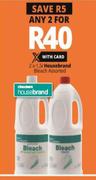 Housebrand Bleach Assorted-2 x 1.5Ltr