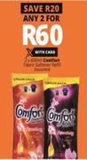 Comfort Fabric Softener Refill Assorted-2 x 800ml