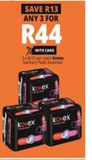Kotex Sanitary Pads Assorted-3 x 8/10 Per Pack