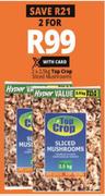 Top Crop Sliced Mushrooms-2 x 2.5Kg
