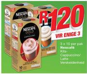 Nescafe Kits Cappuccino/Latte Verskeidenheid-3x10 Per Pak