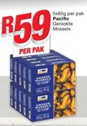 Pecific Gerookte Mossels-5x85g Per Pak