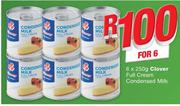 Clover Full Cream Condensed Milk-6x250g