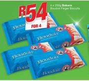 Bakers Boudoir Finger Biscuits-4x200g