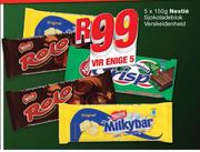 Nestle Sjokoladeblok Verskeidenheid-5x150g