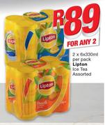 Lipton Ice Tea-2x6x330ml Per Pack