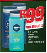 Nivea Stort room/Gel Verskeidenheid-Any 3x500ml