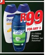 Protex Shower Gel-Any 3x500ml
