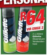 Gillette Skeerskuim Verskeidenheid-2x200ml