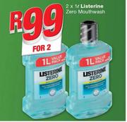 Listerine Zero Mouthwash-2x1Ltr