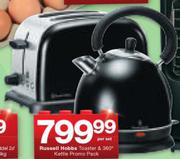Russell Hobbs Toaster & 360 Degree Kettle Promo Pack-Per Set