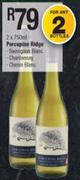 Porcupine Ridge Sauvignon Blanc, Chardonnay, Chenin Blanc-2 x 750ml