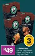 Robertsons Chicken 168g/ Stock & Chops 160g Or Barbeque 128g Spice Refill-For Any 3