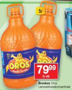 Brooks Oros Fruit Juice-5Ltr Each