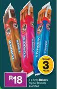 Bakers Topper Biscuits Assorted-3 x 125g