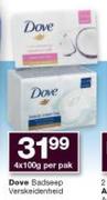 Dove Bad seep Verskeidenheid-4 x 100g Per Pack