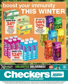 Checkers Gauteng, Brits, Klerksdorp, Limpopo, Mpumalanga, North West, Potchefstroom & Rustenburg : Immune Boosters (19 May - 08 June 2025)