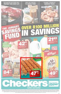 Checkers Gauteng, Mpumalanga, Limpopo, North West : January Savings Specials (21 Jan - 03 Feb 2019), page 1