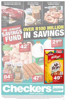 Checkers Gauteng, Mpumalanga, Limpopo, North West : January Savings Specials (21 Jan - 03 Feb 2019), page 1