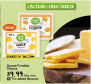 Simple Truth Gouda/Cheddar Cheese-300g Each