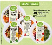 Vegan Asian Bowl/Roasted Veggie Bowl/Mediterranean Bowl/Chickpea & Quinoa Bowl-250g/300g Each