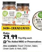 Simple Truth Rubs 70g/90g-Each