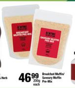 Breakfast Muffin/Savoury Muffin Pre-Mix 200g-Each